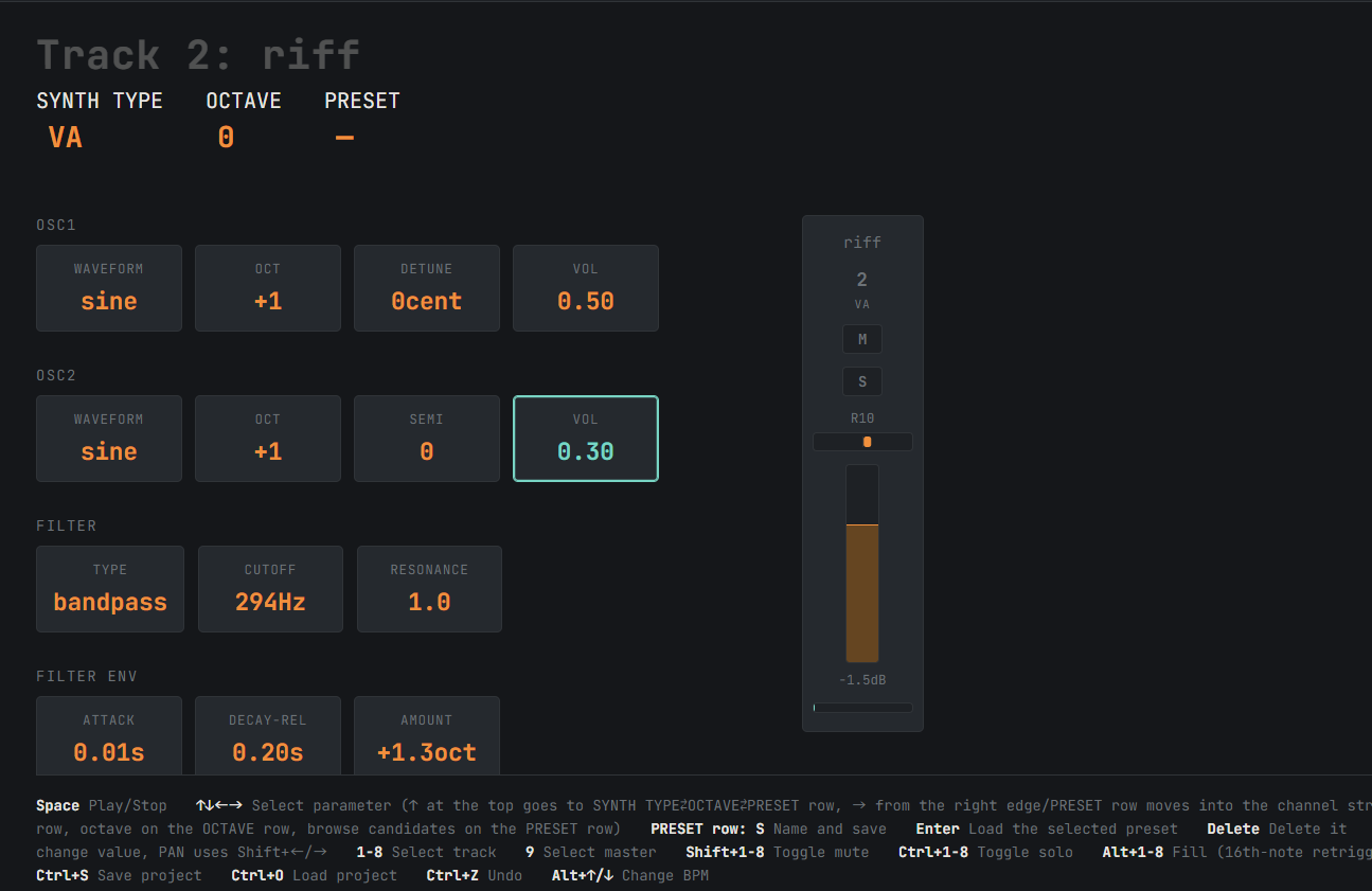 PC GURUVE F2 SYNTH screenshot